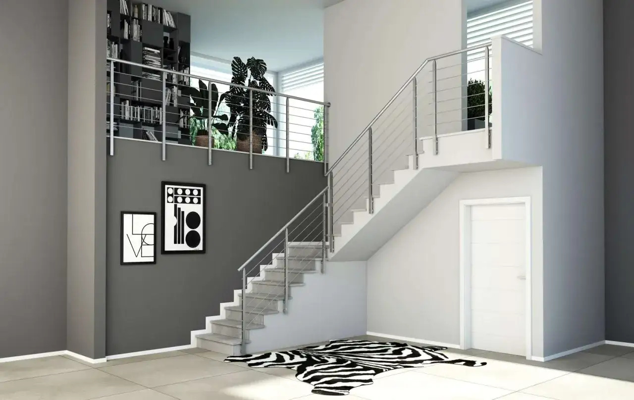 Moderne idee ringhiere scale interne: metallo e design minimalista per un look contemporaneo.